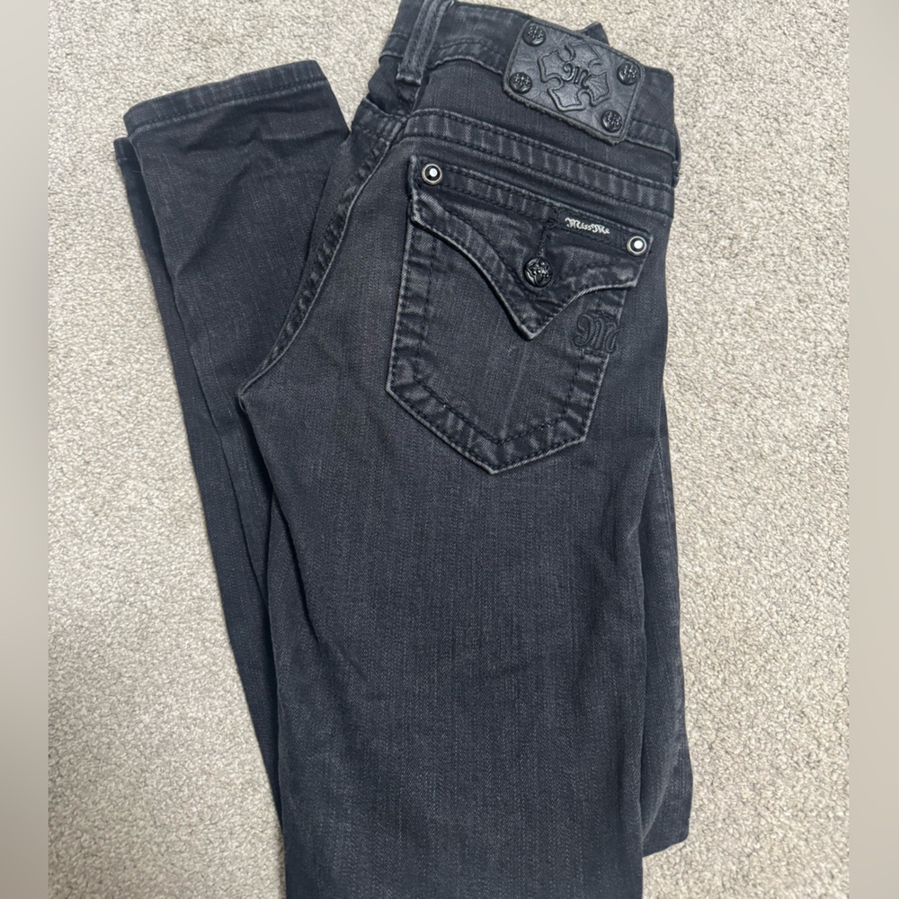 Miss Me Black Denim Skinny Jeans